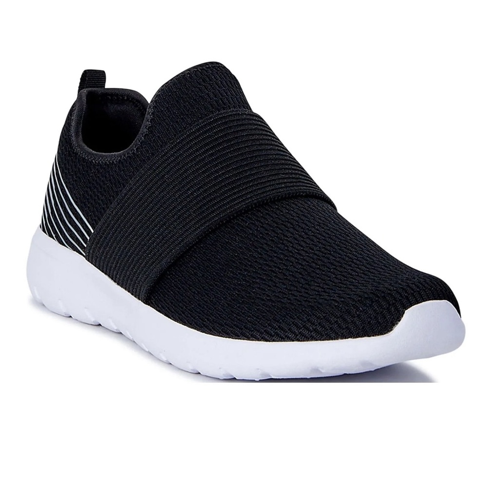 Athletic Works Men's Nash Athletic Slip-On Jogger Sneakers, Black